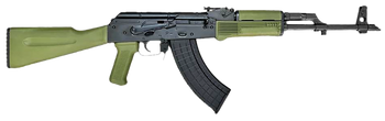 Riley Defense Inc RAK102G RAK  7.62x39mm 30+1 16.25" Black Nitride Threaded Barrel, Black Oxide Mil-Spec Receiver, Fixed Army Green Polymer, Stock OD Green Polymer Grip                                