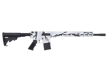 Great Lakes Firearms GL15223PSNO AR-15 223 Wylde 30+1 16" Black Nitride Threaded Barrel, Pursuit Snow Cerakote Aluminum Receiver w/Picatinny Rail, M-LOK Handguard, Black Polymer Stock, Mil-Spec Grip