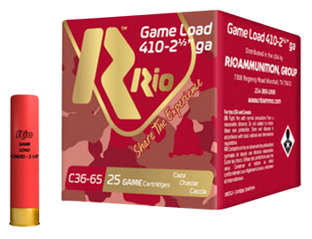 Rio Ammunition RC368 Game Load Heavy Field 410Gauge 2.50" 1/2oz 8Shot 25 Per Box/10 Case                                                                                                                