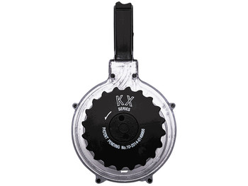 Kci Usa Inc KCIMZ036 AR-15 50rd Drum 5.56x45mm NATO Clear Polymer