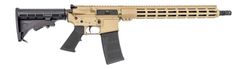 Andro Corp Industries 55616BBFDE ACI-15 Bravo 5.56 NATO 30+1 16" Black Nitride Threaded Barrel, Flat Dark Earth Aluminum Receiver w/Picatinny Rail, M-LOK Handguard, M4 Black Polymer Stock, A2 Grip, Am