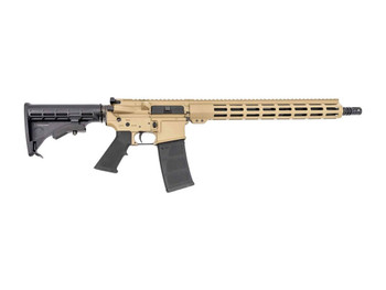 Andro Corp Industries 55616BBFDE ACI-15 Bravo 5.56 NATO 30+1 16" Black Nitride Threaded Barrel, Flat Dark Earth Aluminum Receiver w/Picatinny Rail, M-LOK Handguard, M4 Black Polymer Stock, A2 Grip, Am