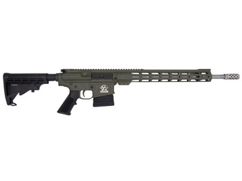 Great Lakes Firearms GL10308SSODG GLFA 308 Win 10+1 18" Stainless Threaded Barrel, OD Green Cerakote Picatinny Rail Aluminum Receiver, 6 Position Mil-Spec Black Synthetic Stock, Mil-spec Polymer Grip