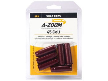 A-Zoom 16124 Revolver Snap Cap 45Colt 6Pack