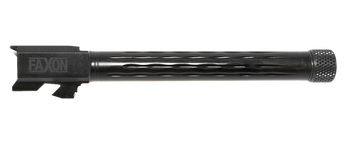 Faxon Firearms GB910N34LGQT Match Series  9mm Luger 5.75" Fluted Threaded Black Nitride Stainless Steel, Fits Glock 34 Gen2-4                                                                           