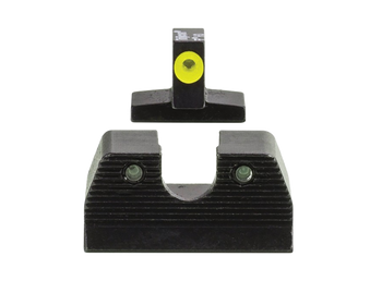 Trijicon 600890 HD XR Night Sight Set Green Tritium/Yellow Outline Front, Green Tritium Rear, Black Frame, Fits FN FNP/FNX                                                                              
