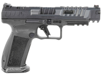 Canik HG6815N SFx Rival 9mm Luger 18+1 5" Black Steel Barrel, Dark Side Ported/Serrated Steel Slide, Polymer Frame w/Beavertail & Picatinny Rail, Ambidextrous