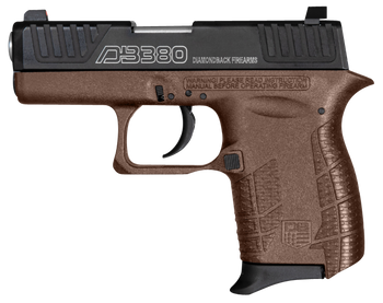 Diamondback DB0100E072 DB380 Gen4 Micro-Compact Frame 380 ACP 6+1, 2.80" Stainless Steel Barrel, Black Nitride Serrated Stainless Steel Slide, Midnight Bronze Polymer Frame w/Beavertail & Grip        