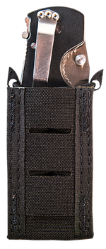 High Speed Gear 41PT00BK TACO Duty Single Pistol Mag, Black Nylon with MOLLE Exterior, Fits MOLLE & 2" Belt                                                                                             