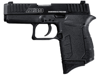 Diamondback DB0200P001 DB9 Gen4 Micro-Compact Frame 9mm Luger 6+1, 3.10" Stainless Steel Barrel, Black Serrated Stainless Steel Slide, Black Polymer Frame w/Beavertail & Grip