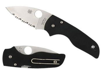 Spyderco C230GP Lil' Native 2.42" Folding Plain Satin CPM S30V SS Blade/Black Textured G10 Handle Includes Pocket Clip
