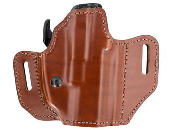 Bianchi 32831 Allusion Assent Pro-Fit OWB Size 13b Tan Leather Belt Slide Compatible w/FN FNS/Ruger Security-9/Glock 1919X/23/45 Fits 4" Barrel Belt Up to 1.50" Wide Right Hand