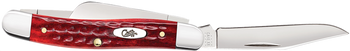 Case 00786 Stockman  Medium 2.57"/1.88"/1.71" Folding Clip/Sheepsfoot/Spey Plain Mirror Polished Tru-Sharp SS Blade/Corn Cob Jigged Old Red Bone Handle                                                 
