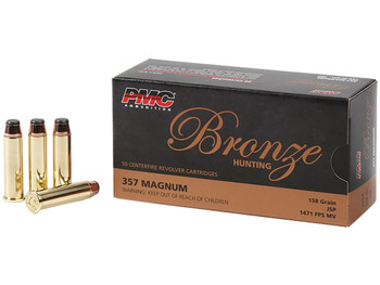 PMC 357A Bronze 357Mag 158gr Jacketed Soft Point 50 Per Box/20 Case