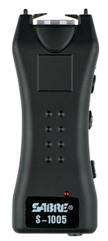 Sabre S1005BK Mini Stun Gun  Black Includes Flashlight/Holster/Wrist Strap                                                                                                                              