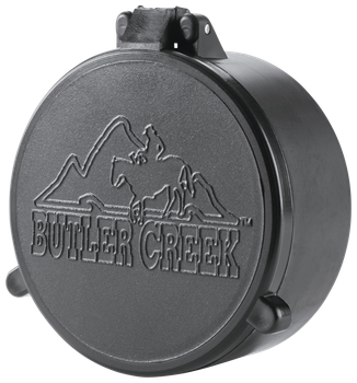 Butler Creek 30300 Flip-Open Objective Scope Cover 49.80mm Obj. Size 30 Black Polymer                                                                                                                   