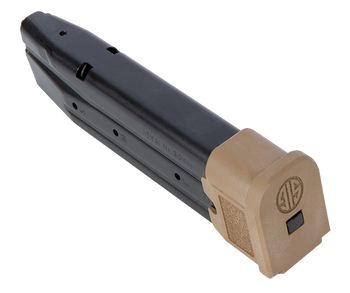 Sig Sauer MAGMODF921COY P320  21rd 9mm Luger Extended For Sig P320/M17/M18 Black Coyote Steel                                                                                                           