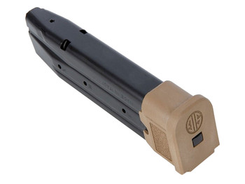 Sig Sauer MAGMODF921COY P320 21rd 9mm Luger Extended For Sig P320/M17/M18 Black Coyote Steel