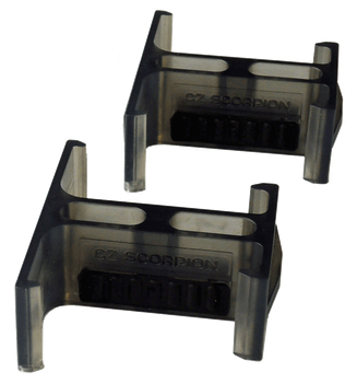 CZ-USA 19888 Mag Coupler  30rd Compatible w/ CZ Scorpion Magazines Smoke Plastic                                                                                                                        