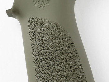 Hogue 15031 OverMolded Beavertail Made of Rubber With OD Green Cobblestone Finish for AR-15, M16