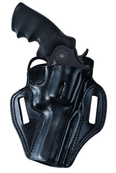 Galco CM158B Combat Master  OWB Black Leather Belt Slide Fits S&W J Frame Fits Charter Arms Undercover Right Hand                                                                                       
