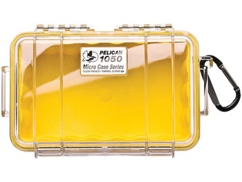 Pelican 1050027100 Micro Case Yellow/Clear Polycarbonate 7.99" Long