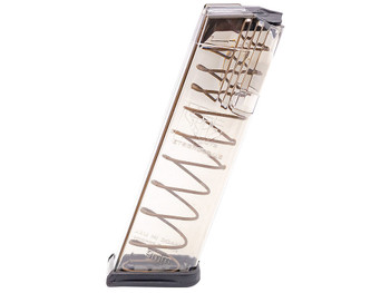 ETS Group GLK17 Pistol Mags 17rd 9mm Luger Compatible w/ Glock 17/18/19/26/45/34 Clear Polymer