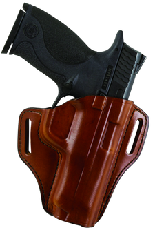 Bianchi 23996 57 Remedy  OWB Size 15 Tan Leather Belt Slide Fits S&W M&P Shield Right Hand                                                                                                              