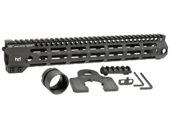 Midwest Industries MIG4M13375 Tactical G4M Handguard AR-15 Black Hardcoat Anodized Black 13.3" 6061-T6 Aluminum M-LOK