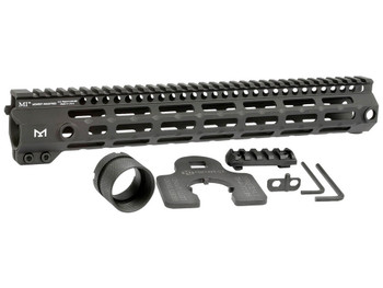 Midwest Industries MIG4M13375 Tactical G4M Handguard AR-15 Black Hardcoat Anodized Black 13.3" 6061-T6 Aluminum M-LOK