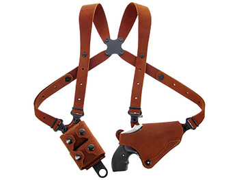 Galco CL2160 Classic Lite 2.0 Shoulder System Size Fits Chest Up To 56" Natural Leather Shoulder Fits S&W J Frame Fits Charter Arms Undercover Right Hand