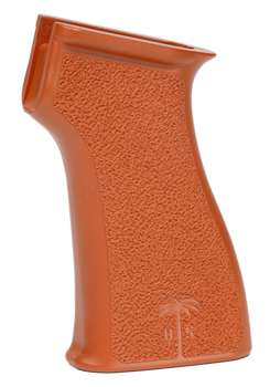 US Palm GR087 Pistol Grip  Bakelite Orange Synthetic Fits AK-47, AK-74, PKM, AKM                                                                                                                        