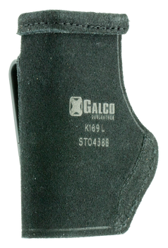 Galco STO436B Stow-N-Go  IWB Black Leather Belt Clip Fits Ruger LCP/Diamondback DB Right Hand                                                                                                           
