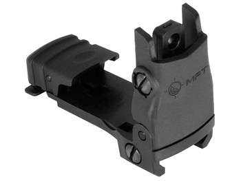 Mission First Tactical BUPSWR Flip Up Rear Sight Black Folding AR-Platform