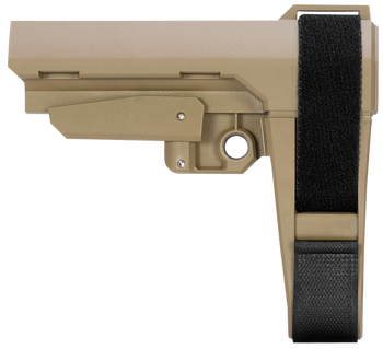 SB Tactical SBA3X02SB SBA3 X Flat Dark Earth Adjustable Synthetic AR-Platform                                                                                                                           