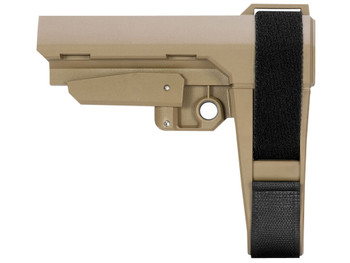 SB Tactical SBA3X02SB SBA3 X Flat Dark Earth Adjustable Synthetic AR-Platform