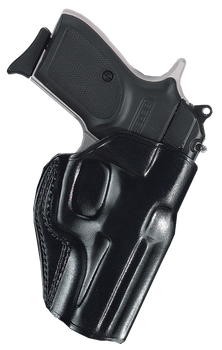 Galco SG652B Stinger  OWB Black Leather Belt Loop Fits S&W M&P Shield Fits S&W M&P Shield Plus Fits S&W M&P Shield 2.0 Right Hand                                                                       