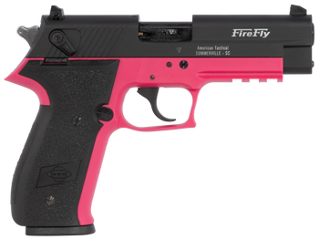GSG GERG2210FFP FireFly  22 LR 10+1 4" Black Serrated Slide, Pink Zinc Alloy w/Accessory Rail Frame, Black Polymer Grip                                                                                 