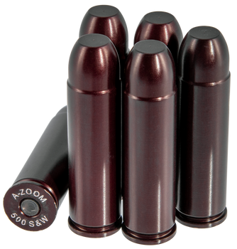 A-Zoom 16144 Revolver Snap Cap 500S&W Mag  6Pack                                                                                                                                                        