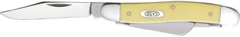 Case 00035 Stockman Medium 2.57"/1.88"/1.71" Folding Clip/Sheepsfoot/Spey Plain Tumble Polish Chrome Vanadium Steel Blade/Yellow Synthetic Handle                                                       