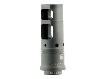 SureFire SFMB3383424 SOCOM Muzzle Brake Black DLC Stainless Steel with 3/4"-24 tpi Threads & 2.60" OAL for 338 Cal AR-Platform