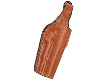 Bianchi 17632 19L Thumbsnap Belt Holster Size 19 Open Bottom Style made of Leather with Tan Finish & Belt Loop Mount Type fits Ruger SR1911 & Springfield 1911-A1 for Right Hand
