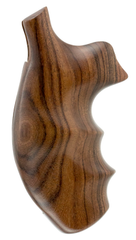 Hogue 19300 Fancy Hardwood  Brown Pau Ferro Hardwood with Finger Grooves for S&W K, L Frame with Round Butt                                                                                             