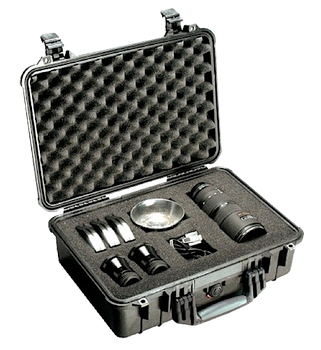 Pelican 1500000110 Protector Case Black Polypropylene Holds Handgun                                                                                                                                     