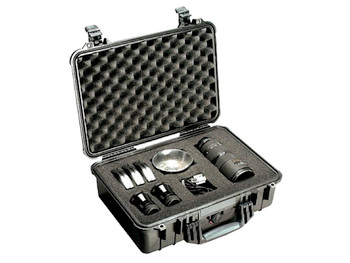 Pelican 1500000110 Protector Case Black Polypropylene Holds Handgun