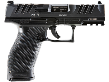 Walther Arms 2854694 PDP Optic Ready 9mm Luger 4" Barrel 10+1, Polymer Frame With Picatinny Acc. Rail, Optic Cut Super Terrain Serrated Steel Slide, Performance Duty Trigger, Manual Safety            