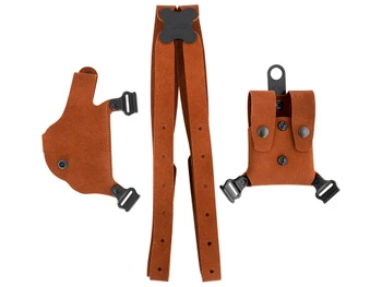 Galco CL2212 Classic Lite 2.0 Shoulder System Size Fits Chest Up To 56" Natural Leather Fits 1911 Fits Bersa Thunder Right Hand