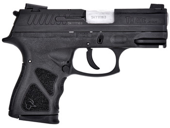 Taurus 1TH40C031 THc Compact 40 S&W 15+1/11+1 3.54" Matte Stainless Steel, Barrel Matte Black Serrated Slide, Black Polymer Frame w/Picatinny Rail, Black Finger Grooved Polymer Grip, Right Hand