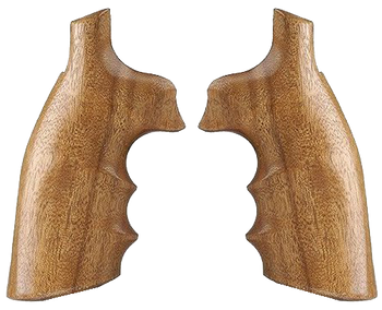 Hogue 10200 Fancy Hardwood  Brown Goncalo Alves Hardwood with Finger Grooves for S&W K, L Frame with Square Butt                                                                                        