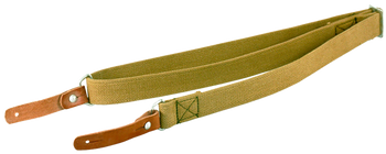 Aim Sports PJSSL Heavy Duty  made of Olive Canvas with Leather Trim, 20"-42" OAL & Heavy Duty Design for AK-Platforms                                                                                   